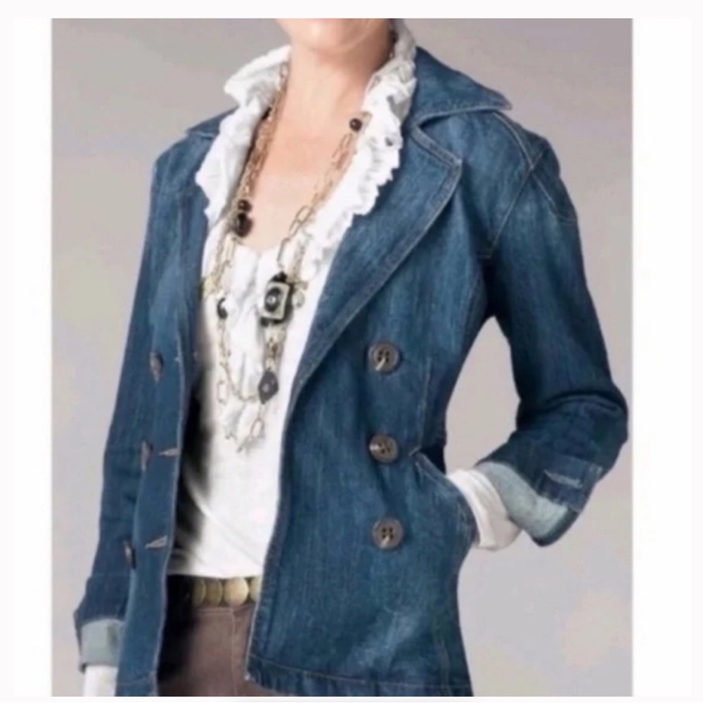 Cabi Jeans Womens Size Small Y2K Button Front Jacket